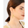 CUCOCUCA YXQ E399 Golden Stainless Steel Stud Earrings