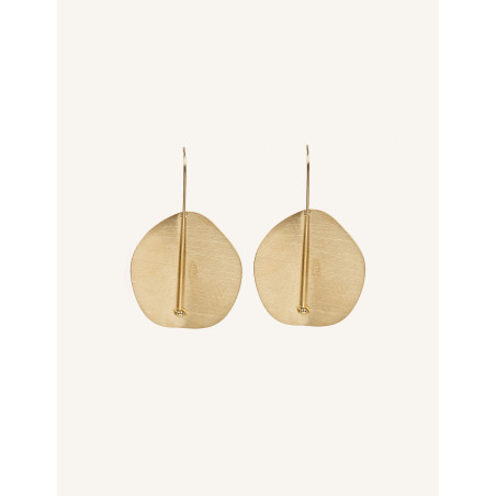 CUCOCUCA YXQ E263 Golden Stainless Steel Minimalist Drop Earrings