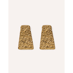 CUCOCUCA YXQ E123 Golden Stainless Steel Minimalist Stud Earrings