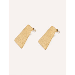 CUCOCUCA YXQ E123 Golden Stainless Steel Minimalist Stud Earrings