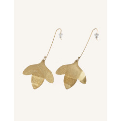CUCOCUCA YXQ E183 Minimalist Gold Stainless Steel Earrings