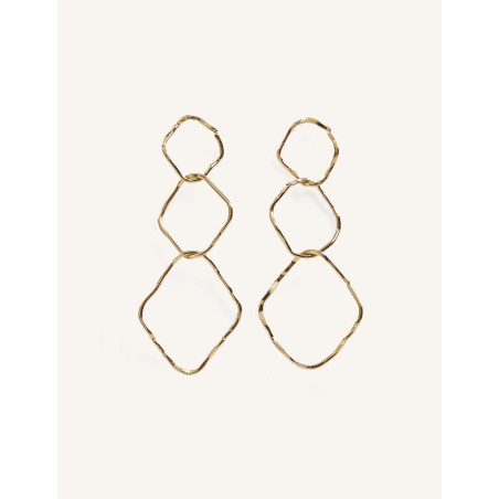 CUCOCUCA YXQ E173 Golden Stainless Steel Minimalist Earrings