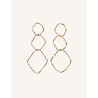 CUCOCUCA YXQ E173 Golden Stainless Steel Minimalist Earrings