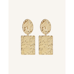 CUCOCUCA YXQ E289 Stainless Steel Gold Plated Stud Earrings
