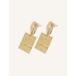 CUCOCUCA YXQ E289 Stainless Steel Gold Plated Stud Earrings