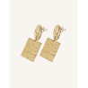 CUCOCUCA YXQ E289 Stainless Steel Gold Plated Stud Earrings