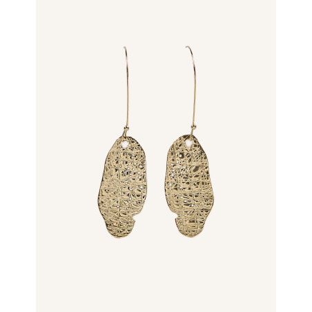 CUCOCUCA YXQ E148 Golden Stainless Steel Stud Earrings