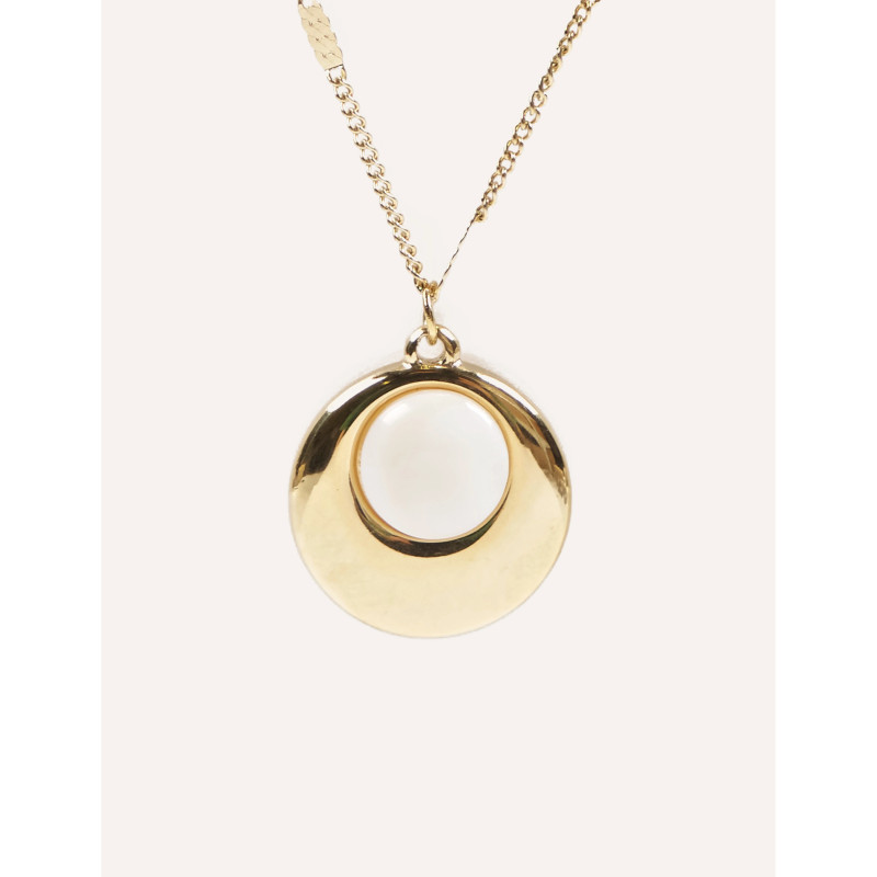 CUCOCUCA YXQ 29 Fine Beaded Agate Necklace with Stainless Steel