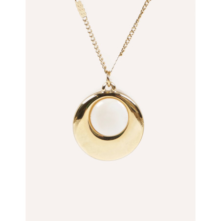 CUCOCUCA YXQ 29 Fine Beaded Agate Necklace with Stainless Steel