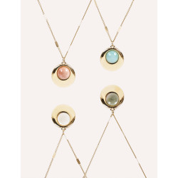 CUCOCUCA YXQ 29 Fine Beaded Agate Necklace with Stainless Steel