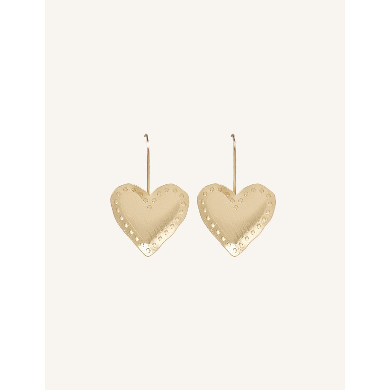 CUCOCUCA YXQ E279 Golden Stainless Steel Stud Earrings
