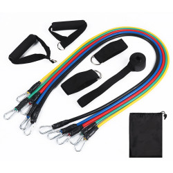 China in Stock EIGFOH Premium Elastic Resistance Bands for Full Body Training Stretching Rehabilitation and Fitness Routines