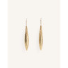 CUCOCUCA YXQ E193 Golden Stainless Steel Drop Earrings