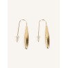 CUCOCUCA YXQ E193 Golden Stainless Steel Drop Earrings