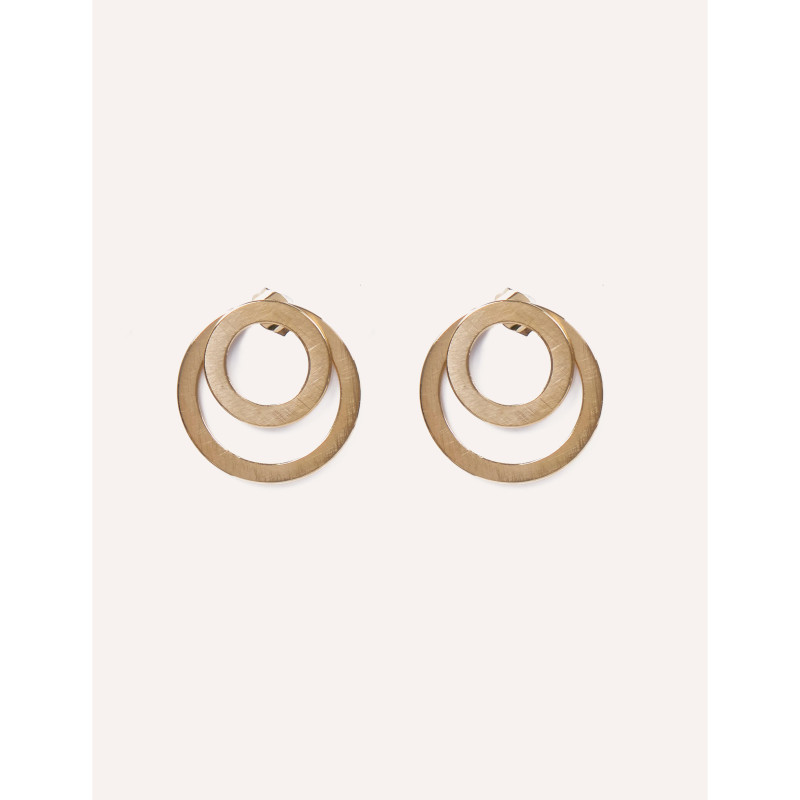 CUCOCUCA YXQ E115 Golden Minimalist Stainless Steel Earrings