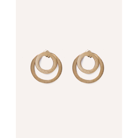 CUCOCUCA YXQ E115 Golden Minimalist Stainless Steel Earrings