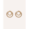 CUCOCUCA YXQ E115 Golden Minimalist Stainless Steel Earrings