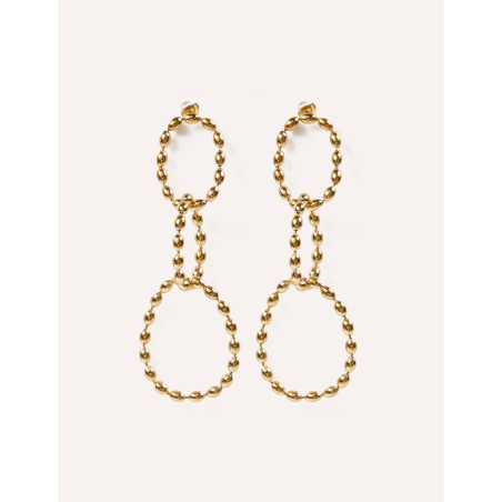 CUCOCUCA YXQ E129 Golden Stainless Steel Minimalist Earrings