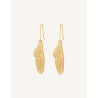 CUCOCUCA YXQ E400 Golden Stainless Steel Minimalist Drop Earrings