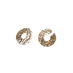CUCO CUCA YXQ E131 Gold Plated Stainless Steel Stud Earrings