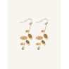 CUCOCUCA YXQ E348 Fine Stud Earrings with Golden Brushed Finish