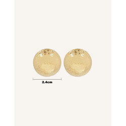 CUCOCUCA YXQ E305 Minimalist Golden Stainless Steel Earrings