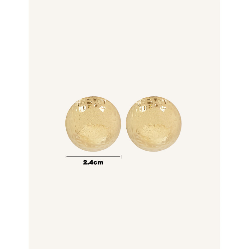 CUCOCUCA YXQ E305 Minimalist Golden Stainless Steel Earrings