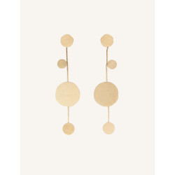 CUCOCUCA YXQ E178 Minimalist Golden Stainless Steel Earrings