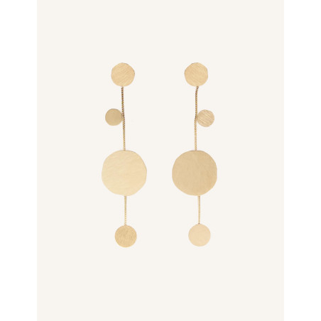 CUCOCUCA YXQ E178 Minimalist Golden Stainless Steel Earrings