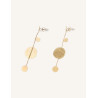 CUCOCUCA YXQ E178 Minimalist Golden Stainless Steel Earrings