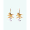 CUCOCUCA YXQ E441 Fine Stud Earrings with Floral Pearl Design