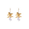 CUCOCUCA YXQ E441 Fine Stud Earrings with Floral Pearl Design