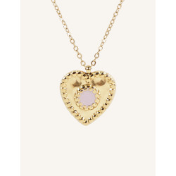 CUCOCUCA YXQ 41 Oil Green Necklace with Enamel & Stainless Steel