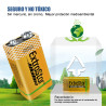 EXTRASTAR 9V Alkaline Batteries - 1500mAh Long-Lasting Power