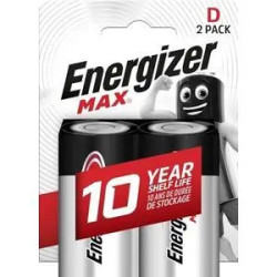 Energizer EN-MAXD2 Alkaline D Battery 2-Pack
