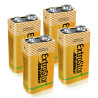 EXTRASTAR 9V Alkaline Batteries - 1500mAh Long-Lasting Power