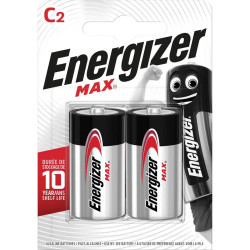 Energizer EN-MAXC2 Alkaline Battery 2-Pack for Home & Electronics
