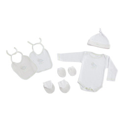 Naf-Naf Newborn Elephant 6-Piece Set - 100% Cotton Baby Gift