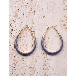 CUCO CUCA YXQ E01 Aquamarine Foam Stainless Steel Stud Earrings