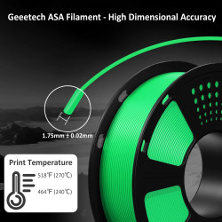Geeetech ASA Filament 1.75mm 1kg Spool - 10 Rolls