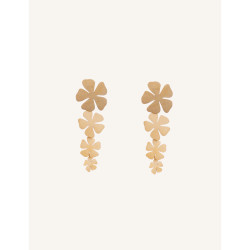 CUCOCUCA YXQ E442 Gold Plated Stainless Steel Drop Earrings
