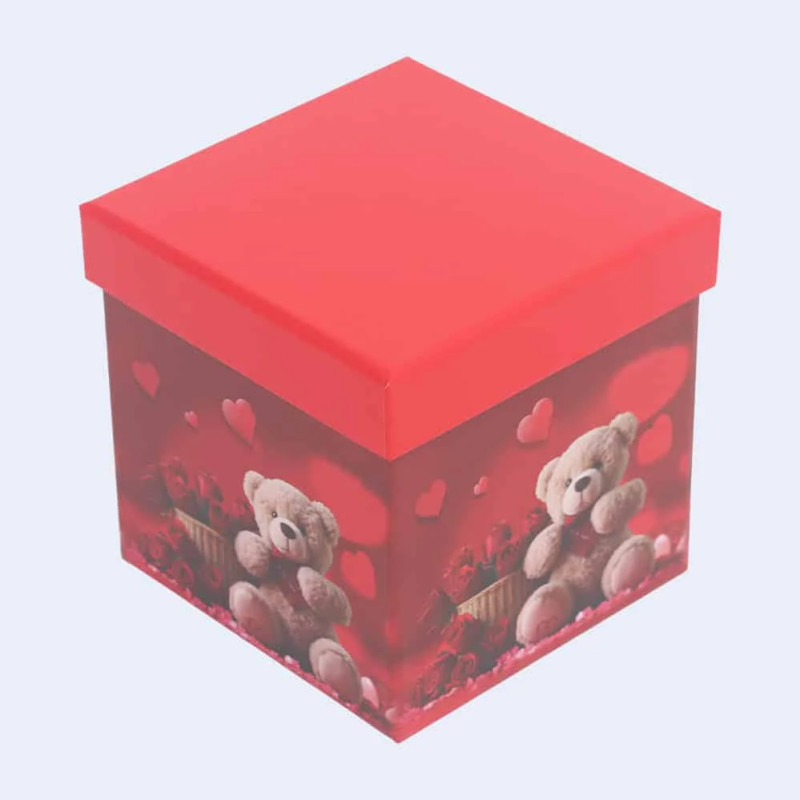 Party Love Square Box Set with 10 Teddy Bears