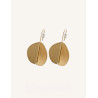 CUCOCUCA YXQ E263 Gold Stainless Steel Minimalist Drop Earrings