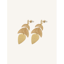 CUCOCUCA YXQ E288 Gold Plated Stainless Steel Stud Earrings