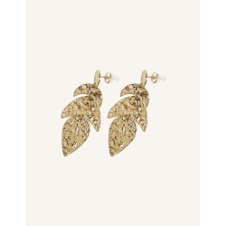CUCOCUCA YXQ E288 Gold Plated Stainless Steel Stud Earrings