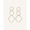 CUCOCUCA YXQ E173 Golden Stainless Steel Minimalist Earrings