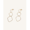 CUCOCUCA YXQ E173 Golden Stainless Steel Minimalist Earrings