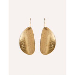 CUCOCUCA YXQ E101 Gold Plated Stainless Steel Drop Earrings