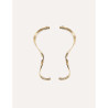CUCOCUCA YXQ E138 Gold Plated Stainless Steel Drop Earrings