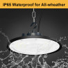 Lampada Industriale UFO IP65 da 100W/200W/300W per Magazzini, Officine, Stadi, Spazi Commerciali ed Espositivi